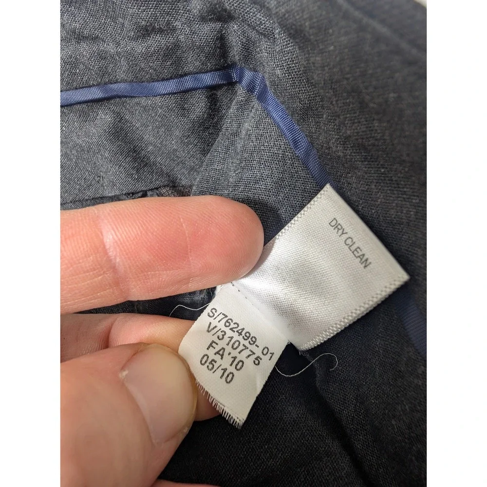 Banana Republic Mens 34x34 Classic Fit Wool stretch Brown Glen Check Dress Pants